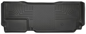 Ford F450 Floor Mat - Rear - Husky Liners - WeatherBeater - Black - `11-`15